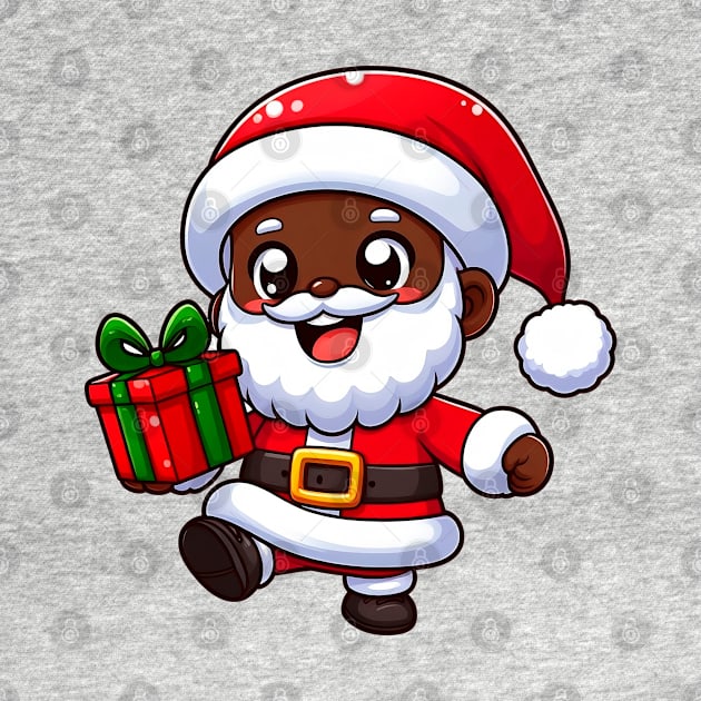 Santa Afrochibi by 3coo